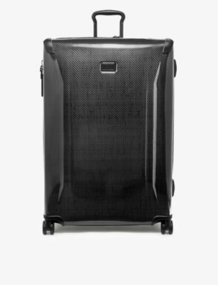 Shop Tumi Black/graphite Extended Trip Expandable Four-wheel Shell Packing Suitcase