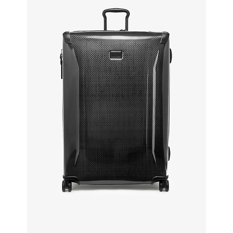 Shop Tumi Black/graphite Extended Trip Expandable Four-wheel Shell Packing Suitcase