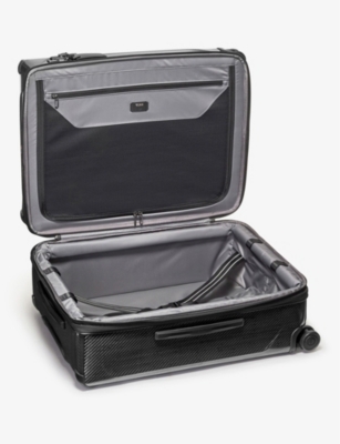 Shop Tumi Black/graphite Short Trip Expandable Four-wheel Hard-shell Packing Suitcase 66cm