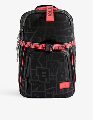 TUMI: Logo-print woven backpack