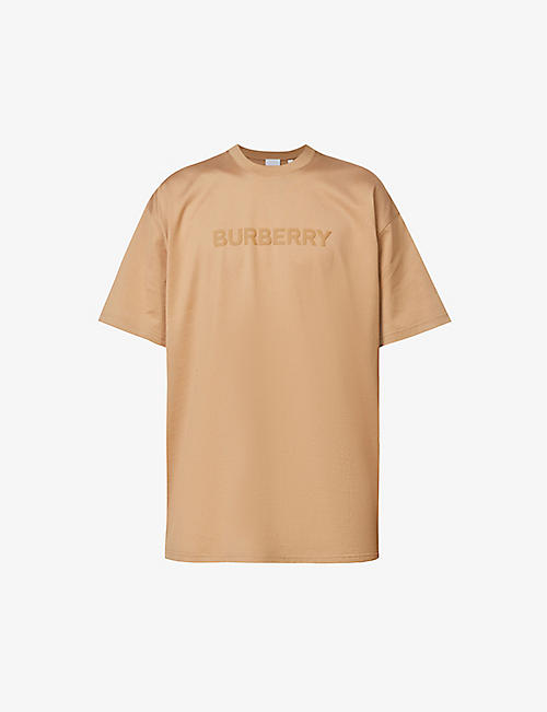 BURBERRY: Harriston brand-print cotton-jersey T-shirt