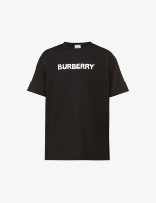 BURBERRY: Harriston brand-print cotton-jersey T-shirt