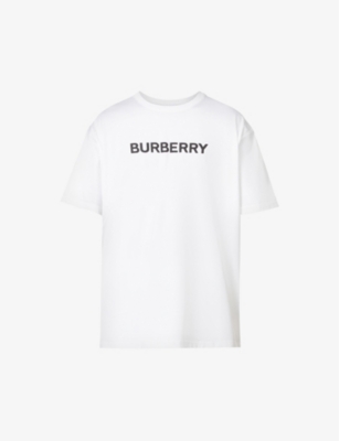 BURBERRY: Harriston brand-print cotton-jersey T-shirt