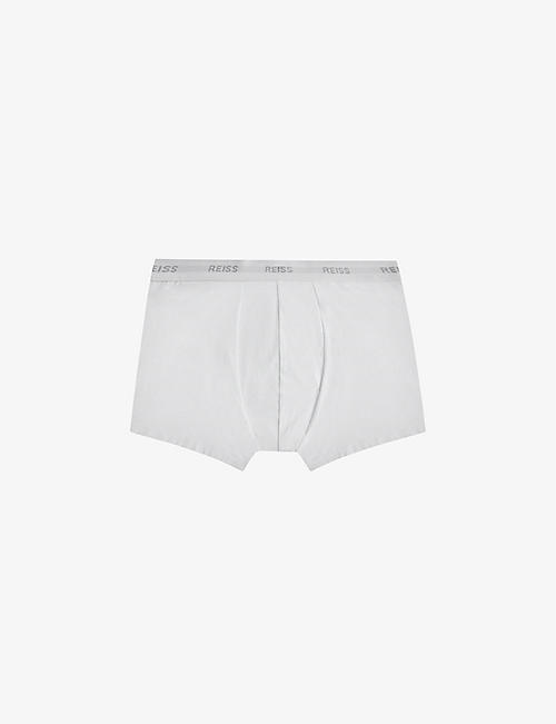 REISS: Pack of three Heller stretch organic-cotton boxers