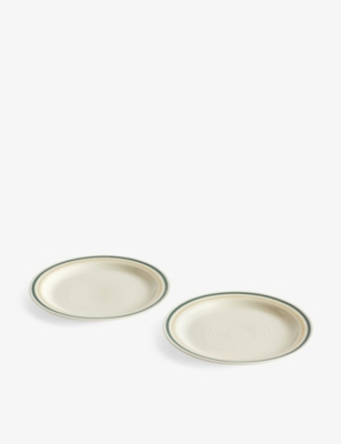 HAY: Sobremesa stoneware plates set of two 24.5cm