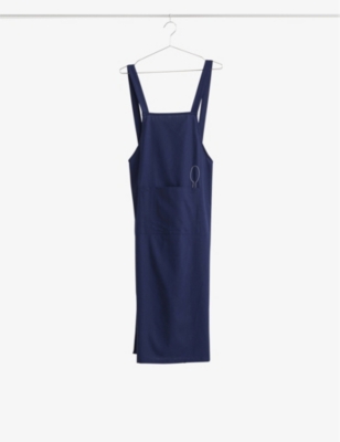 Shop Hay Dark Blue Sobremesa Embroidered-spoon Cotton Apron