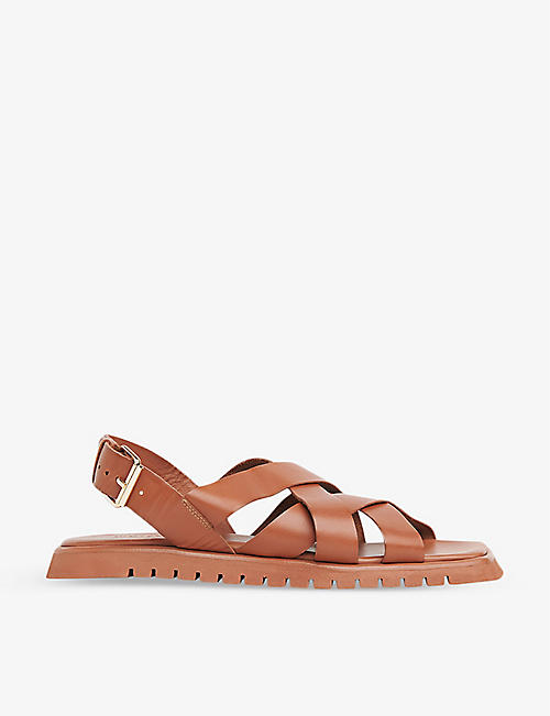 WHISTLES: Ren woven leather sandals