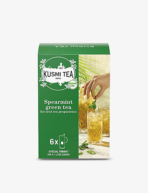 KUSMI TEA: Vert Menthe organic tea bags 48g