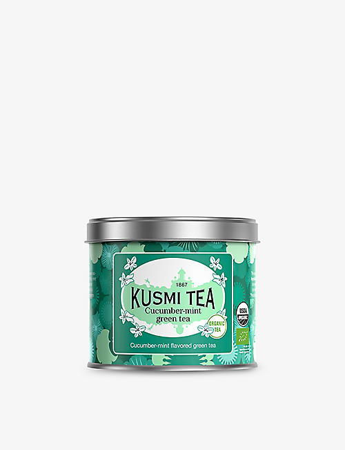 KUSMI TEA: Cucumber Mint organic green tea tin 100g