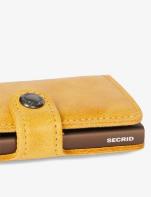 SECRID: Miniwallet leather and aluminium wallet