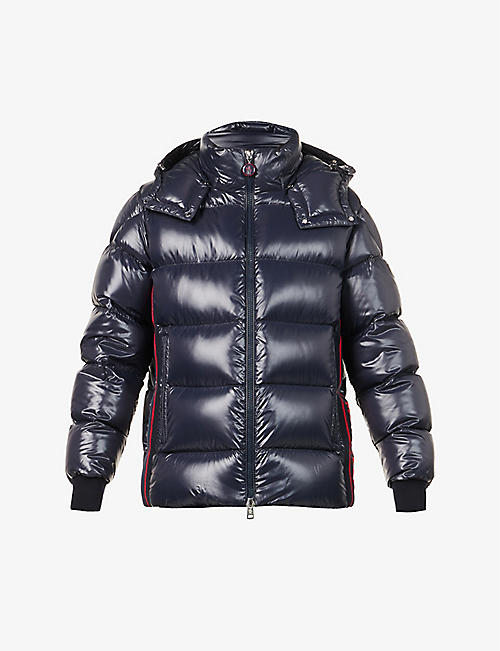 MONCLER: Lunetiere high-neck relaxed-fit shell-down jacket