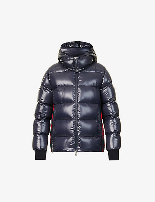 MONCLER: Lunetiere high-neck relaxed-fit shell-down jacket