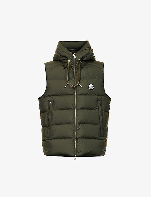MONCLER: Cardamine hooded shell-down vest