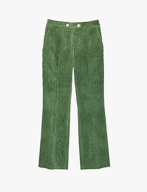 SANDRO: Bastien stretch-cotton-blend corduroy trousers
