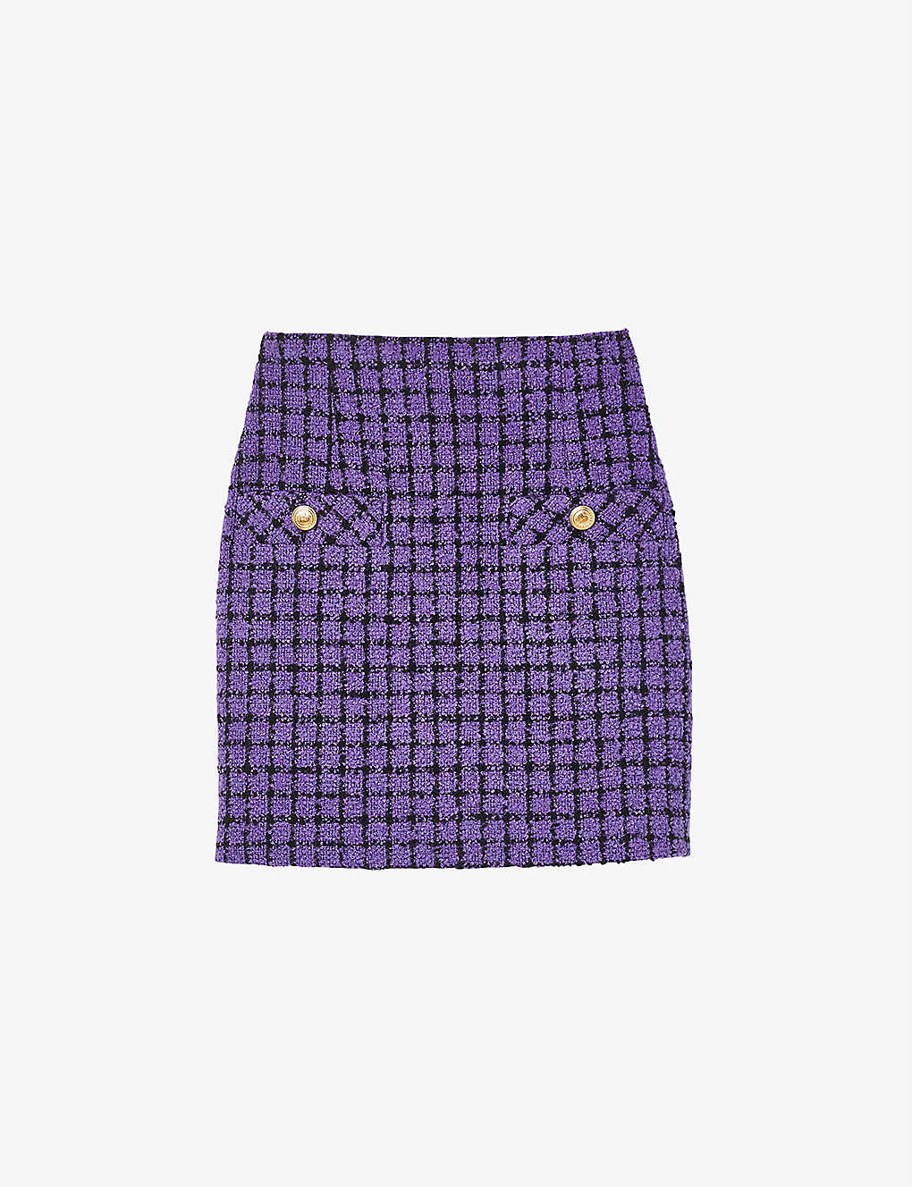 Selfridges & Co Women Clothing Skirts Printed Skirts Clarinette check-print tweed mini skirt 