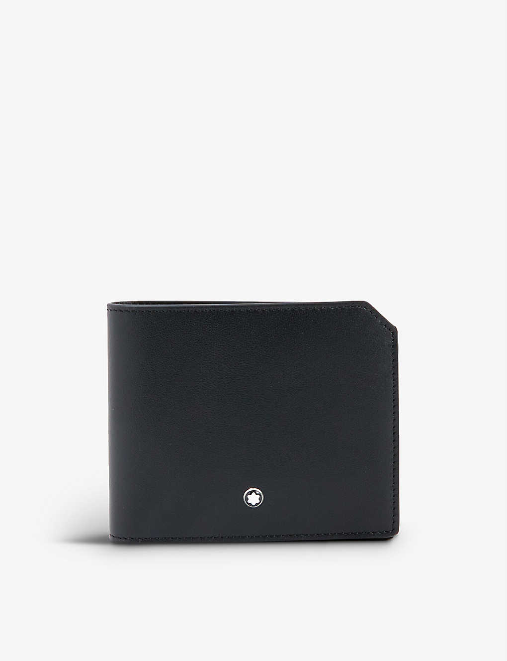 Montblanc Logo-embossed Leather Wallet In Black