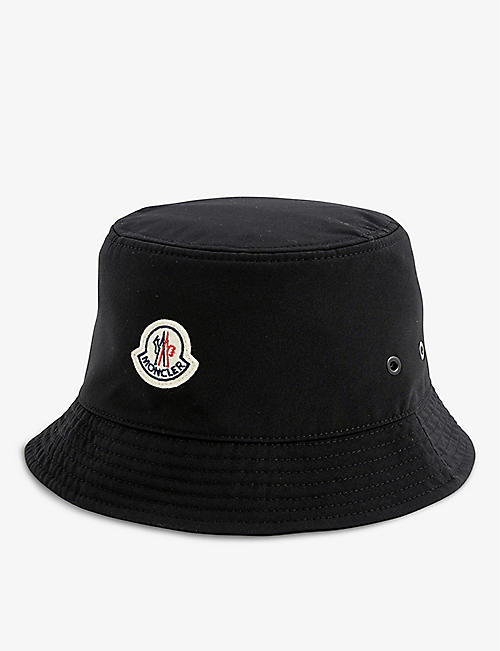 MONCLER: Logo-patch woven bucket hat