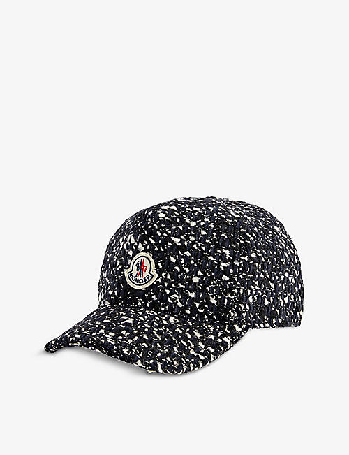 MONCLER: Logo-embroidered woven baseball cap