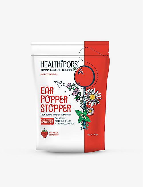 HEALTHIPOPS: Ear Popper Stopper vitamin and mineral-enhanced lollipops pack of two