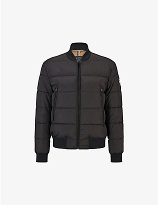 BOSS: Quilted shell bomber jacket