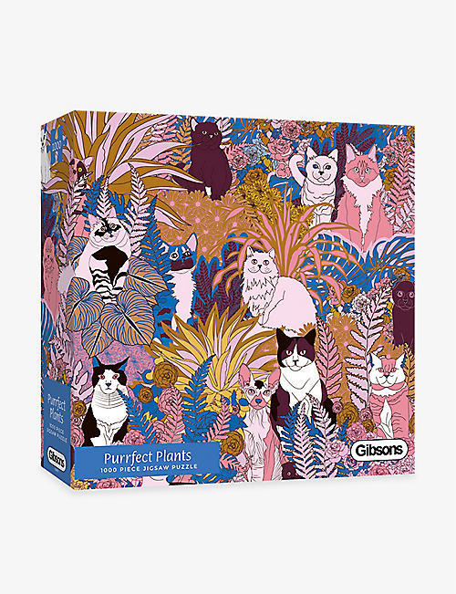 PUZZLES: Gibsons Purrfect Plants 1000-piece jigsaw puzzle