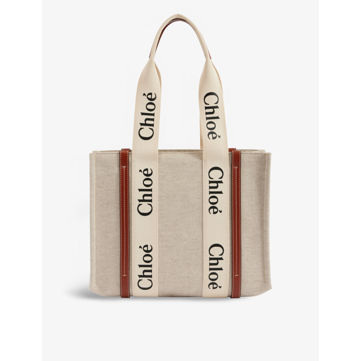 Chloé Woody Medium Cotton-Canvas Tote Bag