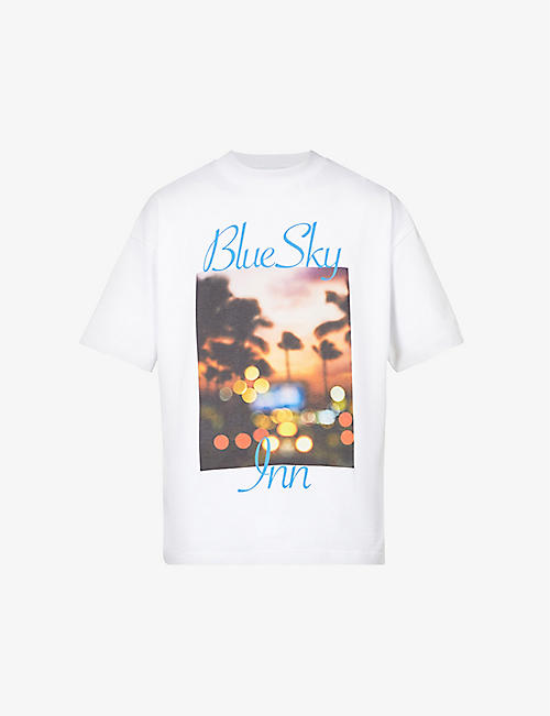BLUE SKY INN: Highway photographic-print cotton T-shirt