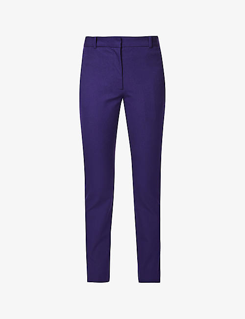 JOSEPH: Eliston tapered stretch-woven trousers