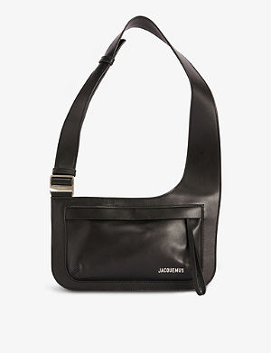 Bags Messengerbags LEVEL Messengerbag black themed print casual look 