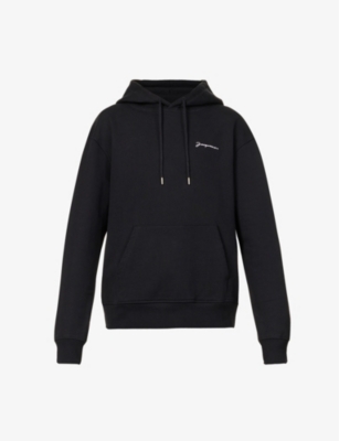 Le Sweatshirt logo-embroidered organic-cotton hoody