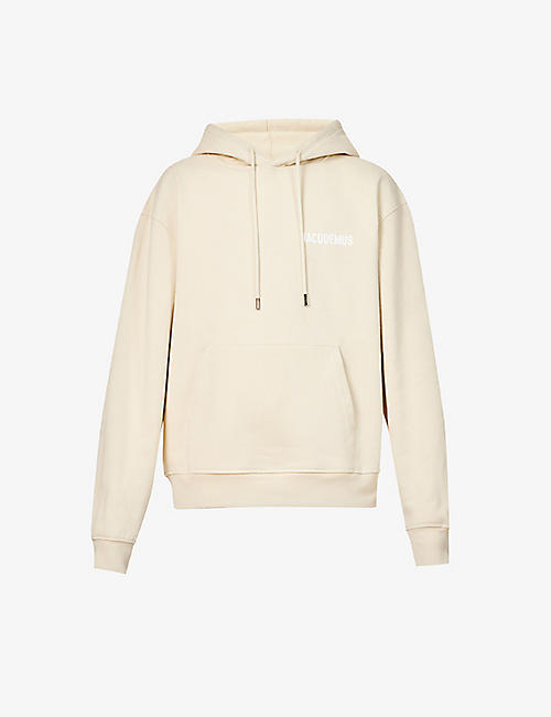JACQUEMUS: Le Sweatshirt logo-embroidered organic-cotton hoody