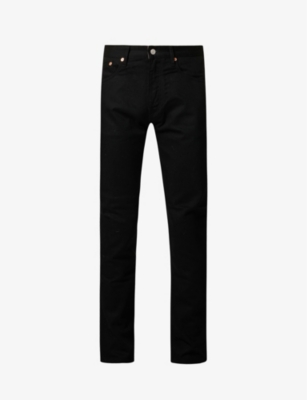 Longton branded-tab slim-fit jeans