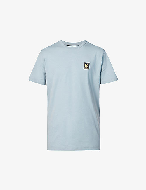 BELSTAFF: Throwley logo-patch cotton-jersey T-shirt
