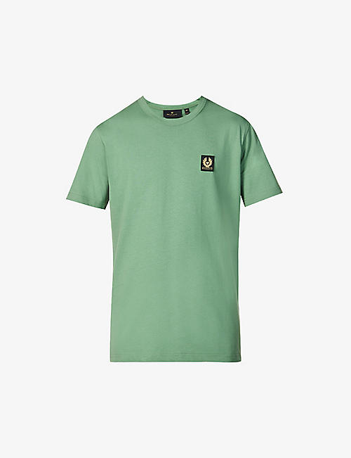 BELSTAFF: Throwley logo-patch cotton-jersey T-shirt