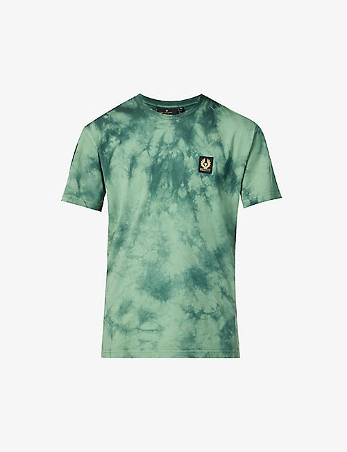 BELSTAFF: Dive brand-patch crewneck cotton-jersey T-shirt