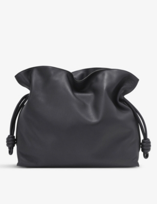 LOEWE: Flamenco large leather clutch bag