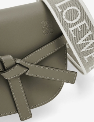 Shop Loewe Women's Autumn Green Gate Dual Mini Leather Cross-body Bag