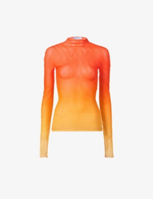 Gradient Stretch Top