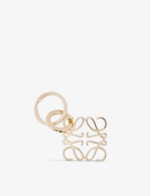 LOEWE: Anagram logo-engraved brass keyring