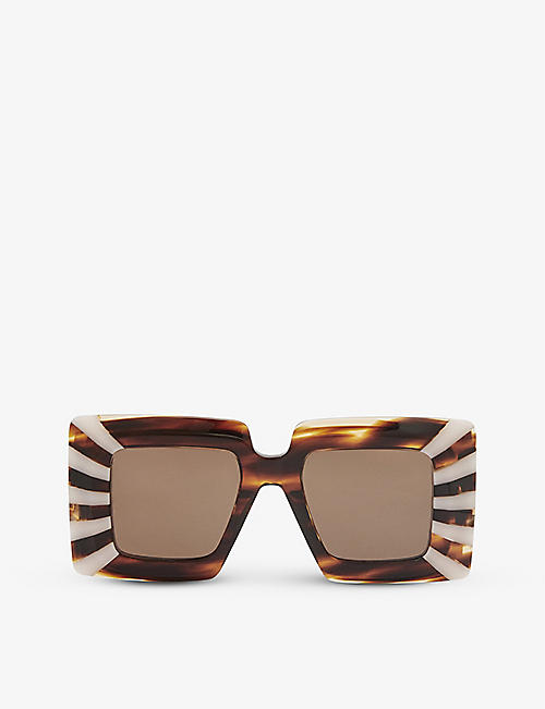 LOEWE: G736270X04 oversized square-frame acetate sunglasses
