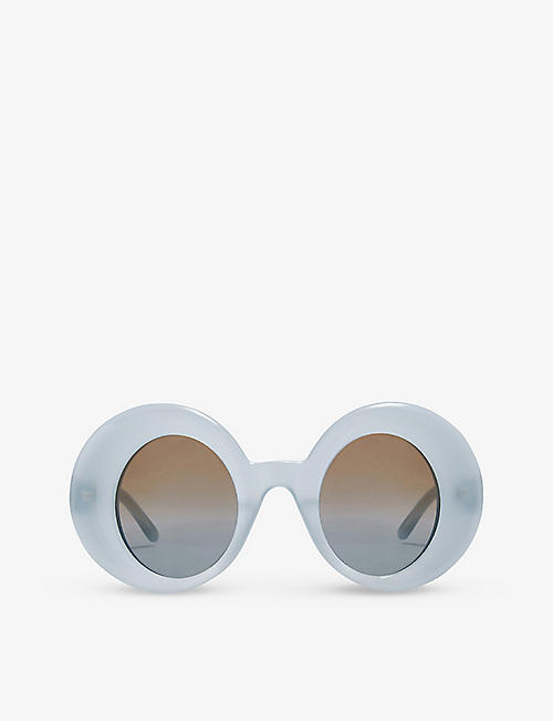 LOEWE: G736270X05 oversized round-frame acetate sunglasses
