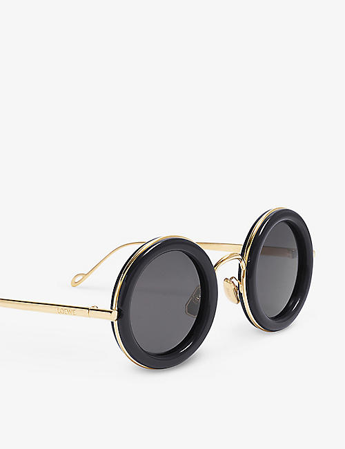 Designer Inspired Oversized Women's Oval Round 80's Swirl Arm Fashion Sunglasses 