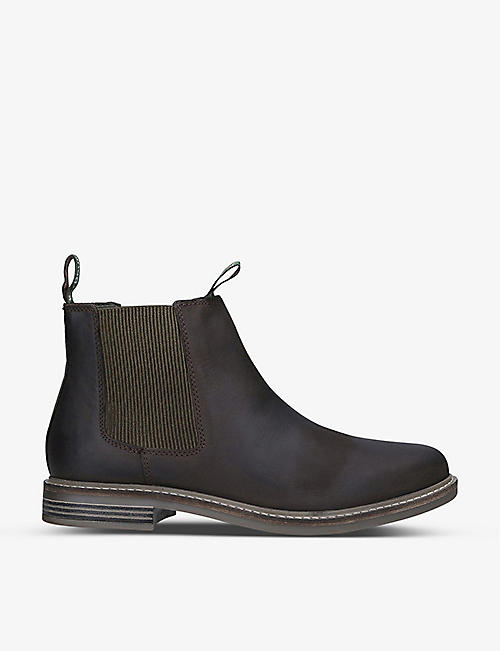 BARBOUR: Farsley Leather Chelsea boots