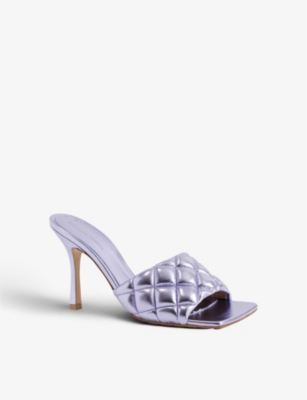 BOTTEGA VENETA Padded leather heeled mules