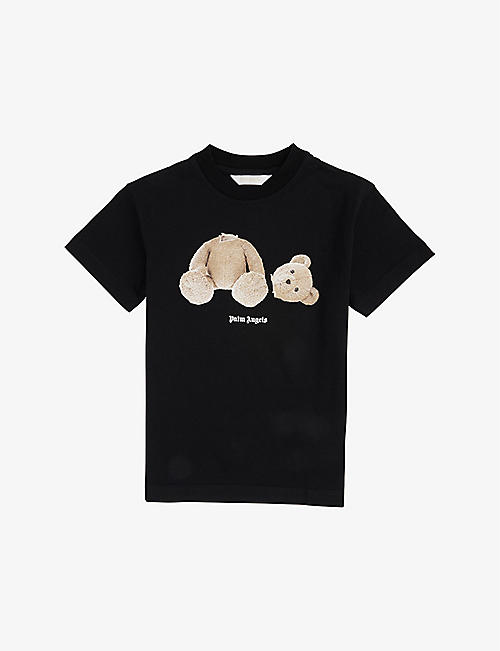 PALM ANGELS: Bear-print cotton-jersey T-shirt 4-12 years