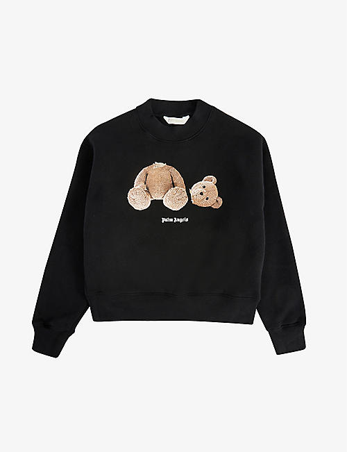 PALM ANGELS: Bear graphic-print cotton-jersey sweatshirt 4-12 years