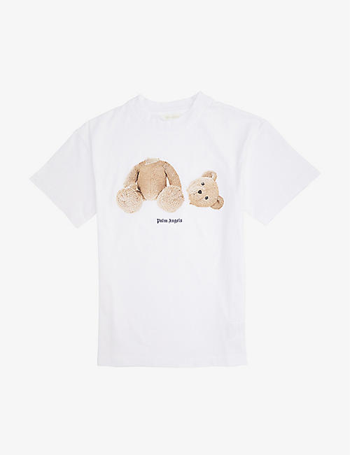 PALM ANGELS: Bear-print cotton-jersey T-shirt 12 years