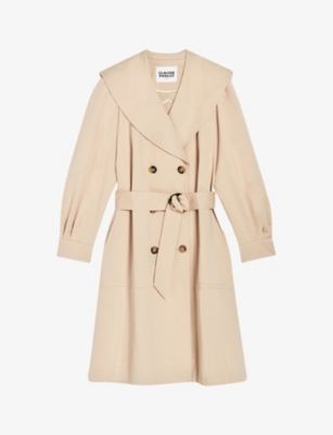 CLAUDIE PIERLOT Belted cotton trench coat Selfridges