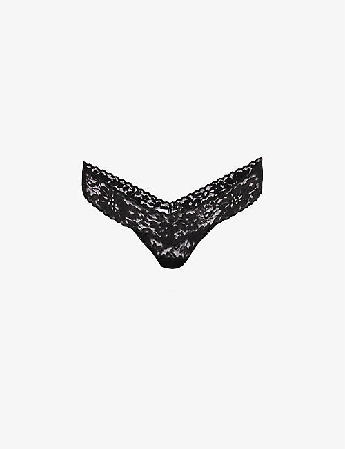 HANKY PANKY: Daily Lace mid-rise stretch-lace thong