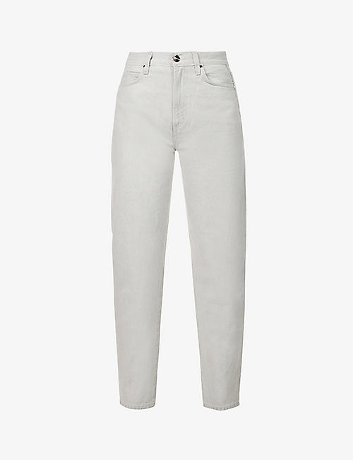 GOLDSIGN: The Peg tapered-leg mid-rise jeans